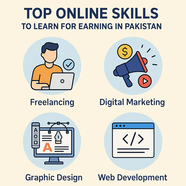 Top 8 Online Skills to Learn in Pakistan
